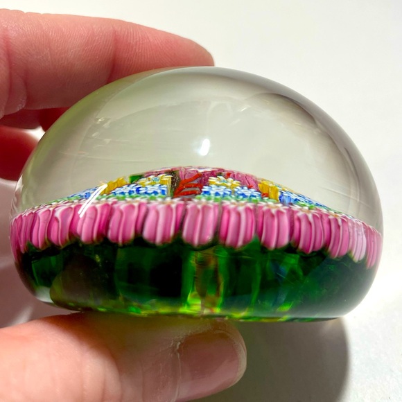 VTG Perthshire Crieff Scotland art glass millefiori paperweight - Picture 4 of 9
